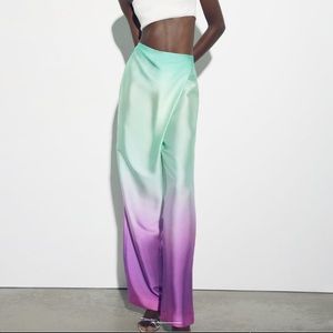 Zara - Tie Dye Print Pareo Pants